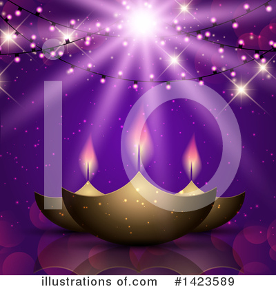 Royalty-Free (RF) Diwali Clipart Illustration by KJ Pargeter - Stock Sample #1423589