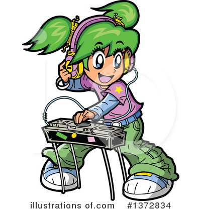 Girl Clipart #1372834 by Clip Art Mascots