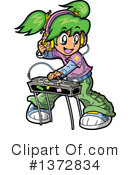 Dj Clipart #1372834 by Clip Art Mascots