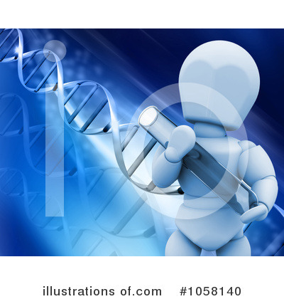 Royalty-Free (RF) Dna Clipart Illustration by KJ Pargeter - Stock Sample #1058140
