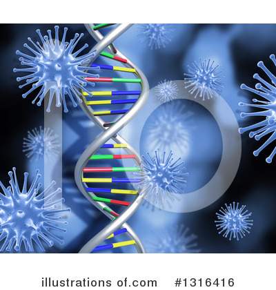 Dna Clipart #1316416 by KJ Pargeter