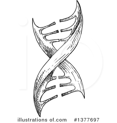 Royalty-Free (RF) Dna Clipart Illustration by Vector Tradition SM - Stock Sample #1377697