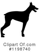 Doberman Clipart #1198740 by Maria Bell
