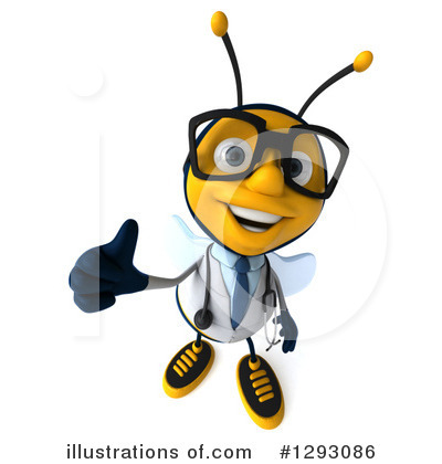 Royalty-Free (RF) Doctor Bee Clipart Illustration by Julos - Stock Sample #1293086