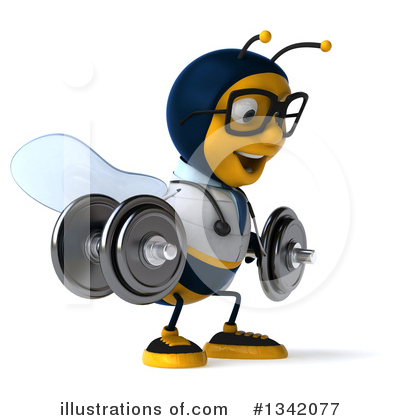 Royalty-Free (RF) Doctor Bee Clipart Illustration by Julos - Stock Sample #1342077
