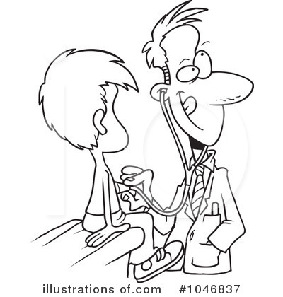 Royalty-Free (RF) Doctor Clipart Illustration by toonaday - Stock Sample #1046837