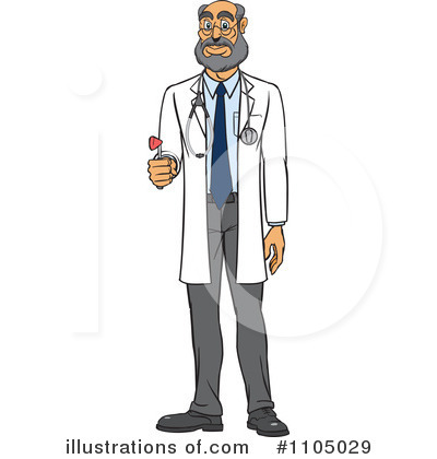 Royalty-Free (RF) Doctor Clipart Illustration by Cartoon Solutions - Stock Sample #1105029