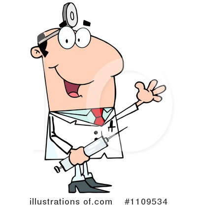 Royalty-Free (RF) Doctor Clipart Illustration by Hit Toon - Stock Sample #1109534