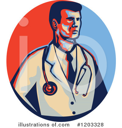Royalty-Free (RF) Doctor Clipart Illustration by patrimonio - Stock Sample #1203328