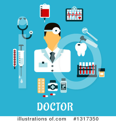 Royalty-Free (RF) Doctor Clipart Illustration by Vector Tradition SM - Stock Sample #1317350
