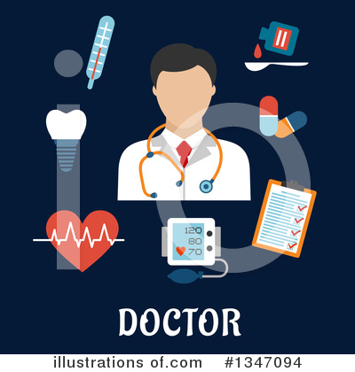 Royalty-Free (RF) Doctor Clipart Illustration by Vector Tradition SM - Stock Sample #1347094