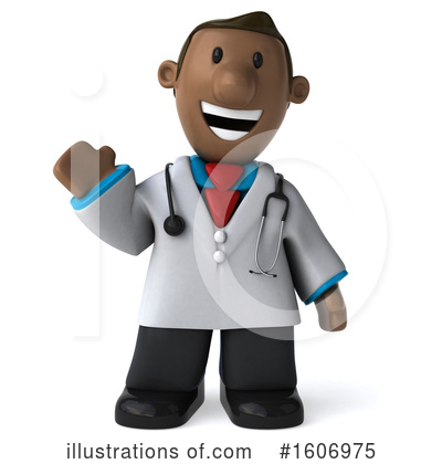 Black Male Doctor Clipart #1606975 by Julos