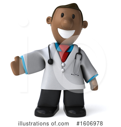 Black Male Doctor Clipart #1606978 by Julos