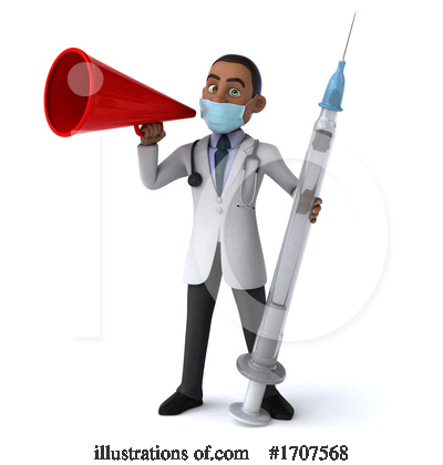 Black Male Doctor Clipart #1707568 by Julos