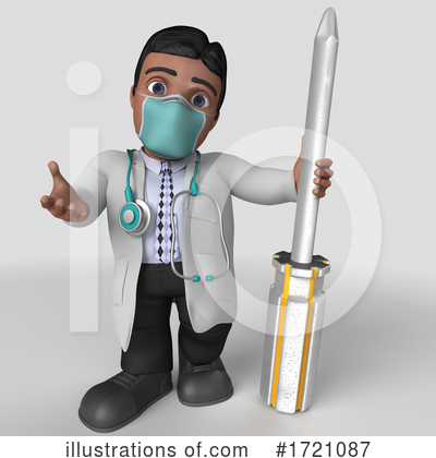 Royalty-Free (RF) Doctor Clipart Illustration by KJ Pargeter - Stock Sample #1721087