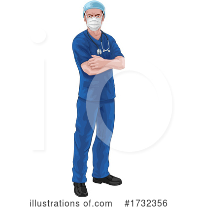 Nurse Clipart #1732356 by AtStockIllustration