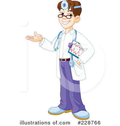 Royalty-Free (RF) Doctor Clipart Illustration by Pushkin - Stock Sample #228766