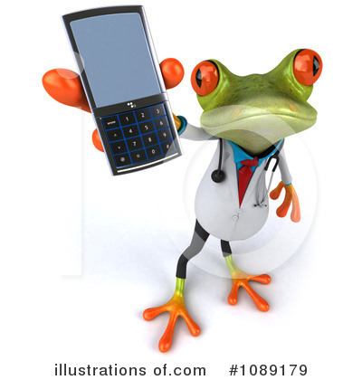 Royalty-Free (RF) Doctor Frog Clipart Illustration by Julos - Stock Sample #1089179