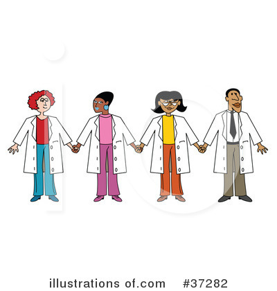 Royalty-Free (RF) Doctors Clipart Illustration by Andy Nortnik - Stock Sample #37282