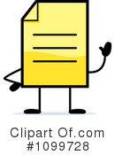 Document Clipart #1099728 by Cory Thoman