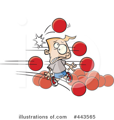 Royalty-Free (RF) Dodgeball Clipart Illustration by toonaday - Stock Sample #443565