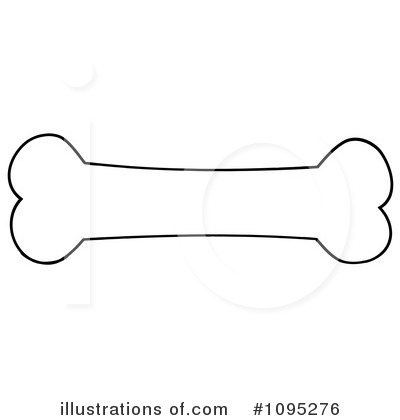 Royalty-Free (RF) Dog Bone Clipart Illustration by Hit Toon - Stock Sample #1095276