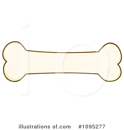 Royalty-Free (RF) Dog Bone Clipart Illustration by Hit Toon - Stock Sample #1095277