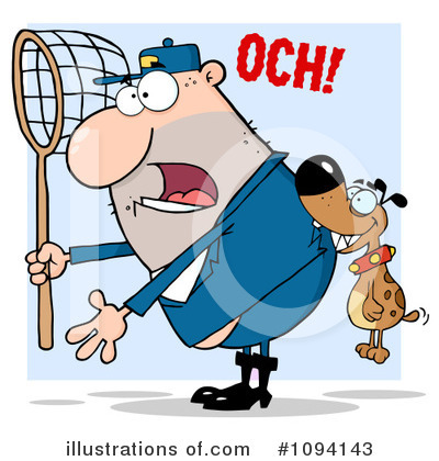Dog Catcher Clipart #1094143 by Hit Toon