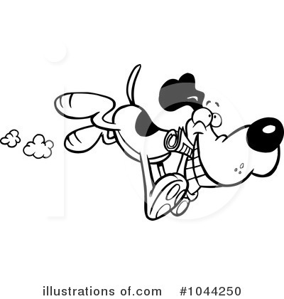 Royalty-Free (RF) Dog Clipart Illustration by toonaday - Stock Sample #1044250