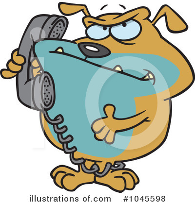 Royalty-Free (RF) Dog Clipart Illustration by toonaday - Stock Sample #1045598