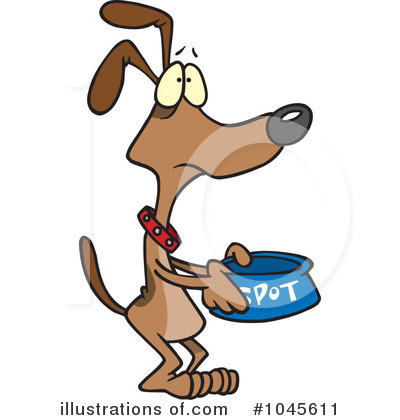Royalty-Free (RF) Dog Clipart Illustration by toonaday - Stock Sample #1045611