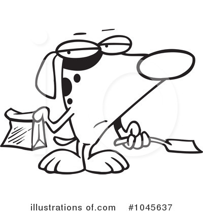 Royalty-Free (RF) Dog Clipart Illustration by toonaday - Stock Sample #1045637