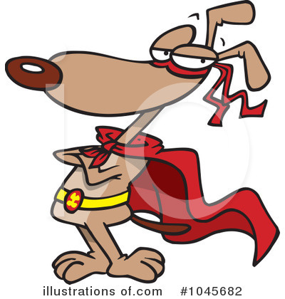 Royalty-Free (RF) Dog Clipart Illustration by toonaday - Stock Sample #1045682