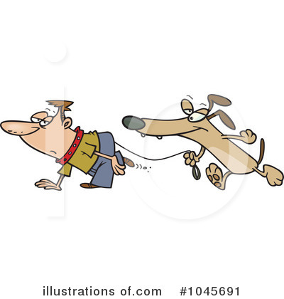 Royalty-Free (RF) Dog Clipart Illustration by toonaday - Stock Sample #1045691
