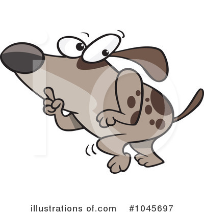 Royalty-Free (RF) Dog Clipart Illustration by toonaday - Stock Sample #1045697