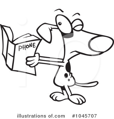 Royalty-Free (RF) Dog Clipart Illustration by toonaday - Stock Sample #1045707