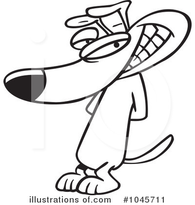 Royalty-Free (RF) Dog Clipart Illustration by toonaday - Stock Sample #1045711