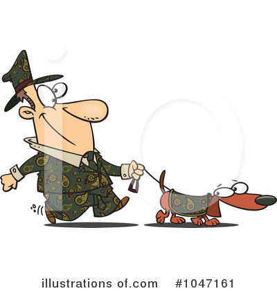 Royalty-Free (RF) Dog Clipart Illustration by toonaday - Stock Sample #1047161
