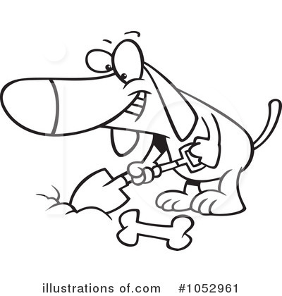 Royalty-Free (RF) Dog Clipart Illustration by toonaday - Stock Sample #1052961