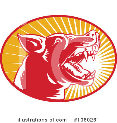 Royalty-Free (RF) Dog Clipart Illustration by patrimonio - Stock Sample #1080261
