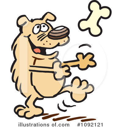 Royalty-Free (RF) Dog Clipart Illustration by Johnny Sajem - Stock Sample #1092121