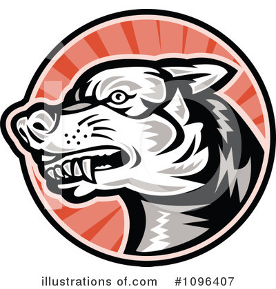 Royalty-Free (RF) Dog Clipart Illustration by patrimonio - Stock Sample #1096407