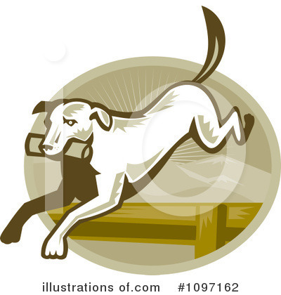 Royalty-Free (RF) Dog Clipart Illustration by patrimonio - Stock Sample #1097162