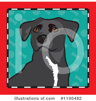Royalty-Free (RF) Dog Clipart Illustration by Maria Bell - Stock Sample #1100482