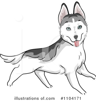 Husky Clipart #1104171 by BNP Design Studio