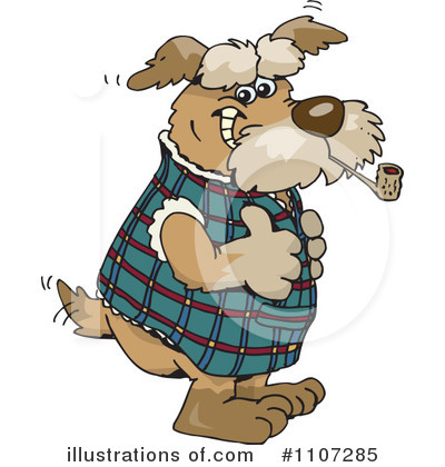 Royalty-Free (RF) Dog Clipart Illustration by Dennis Holmes Designs - Stock Sample #1107285