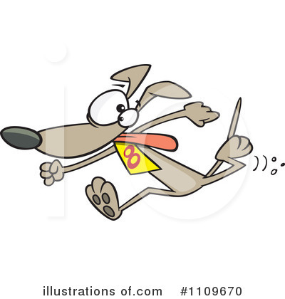 Greyhound Clipart #1109670 by toonaday