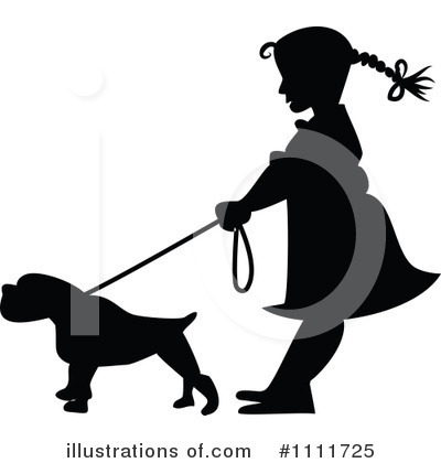 Royalty-Free (RF) Dog Clipart Illustration by Prawny Vintage - Stock Sample #1111725