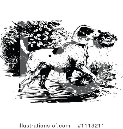 Royalty-Free (RF) Dog Clipart Illustration by Prawny Vintage - Stock Sample #1113211