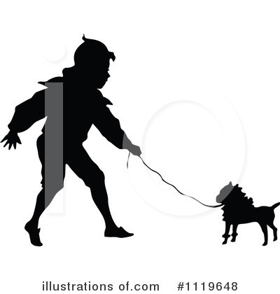 Royalty-Free (RF) Dog Clipart Illustration by Prawny Vintage - Stock Sample #1119648